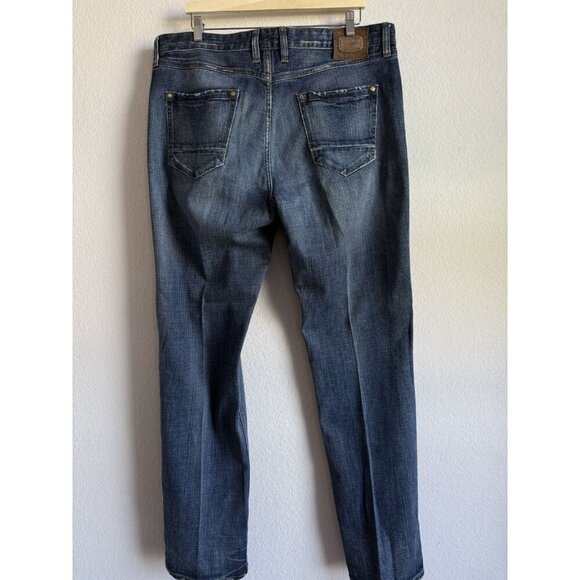 Robert Graham Classic Yates Jeans Men's Light Whiskering Distress Size 38x36 - Picture 8 of 15